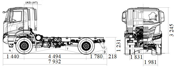 Муловсмоктувальна машина КСТ-9 на шасі IVECO T-WAY AD190T34W Р 4х4