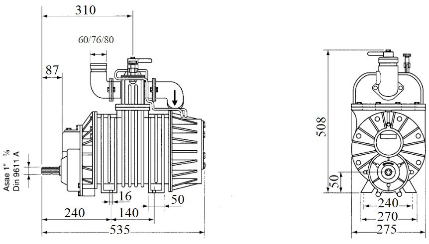 Вакуумна машина KST-9 шасі MAN TGM 18.250 4x4