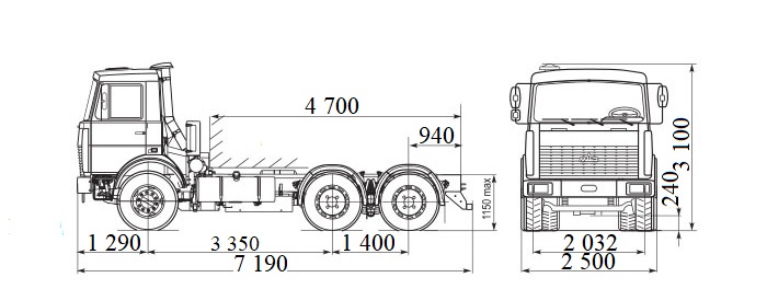 Машина дорожня комбінована на базі МАЗ-5516