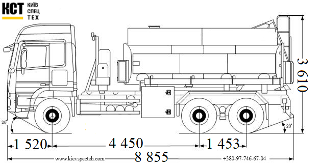 Автопаливозаправник АПЗ-11 на шасі Mercedes-Benz