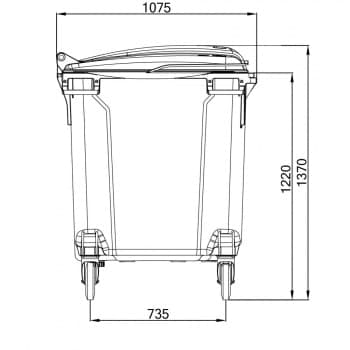 Євроконтейнер ESE V-1100 л