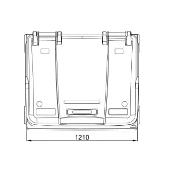 Євроконтейнер пластиковий V-1100