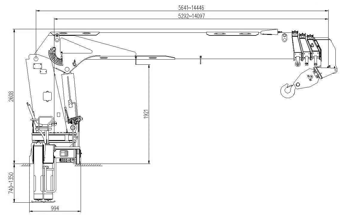 креслення КМУ XCMG GSQS 300-4