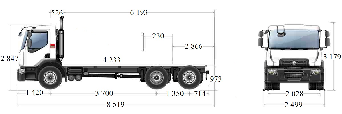 Вакуумна машина KST-16м³ на шасі RENAULT D26