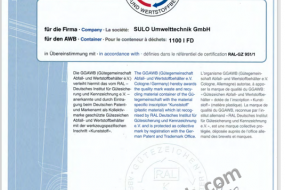 Євроконтейнер пластиковий з кришкою в сферичній кришці V-1100 л. жовтий