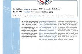 Контейнер пластиковий SULO V-120 л. чорний