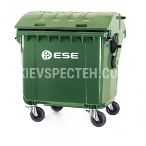 Евроконтейнер пластиковый ESE V-1100 л. зеленый