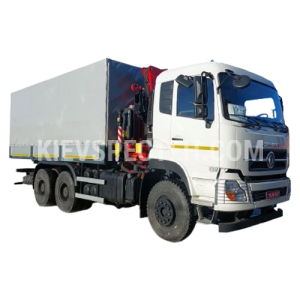 Бортовой автомобиль КМУ 6 т DONGFENG DFH 3330 тент