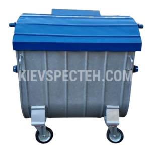 Евроконтейнер железный оцинкованный для раздельного сбора бумаги V-1100 л