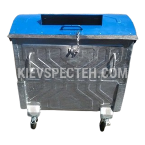 Евроконтейнер оцинкованный для раздельного сбора бумаги V-1100 л.