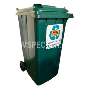 Евроконтейнер пластиковый Алеана V-240 л. зеленый