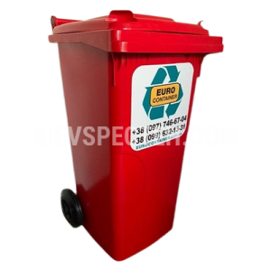 Евроконтейнер пластиковый Алеана V-240 л. красный