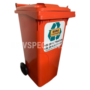 Евроконтейнер пластиковый Алеана V-120 л. оранжевый