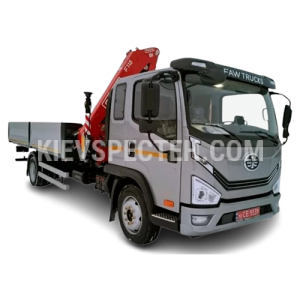 Бортовой автомобиль ТК-FAW-KM-115 на базе FAW CA1121 с КМУ FASSI F115A.0.23