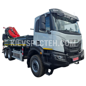 Бортовой автомобиль IVECO T-WAY AD380T43W 6×6 з КМУ FASSI F415A.2