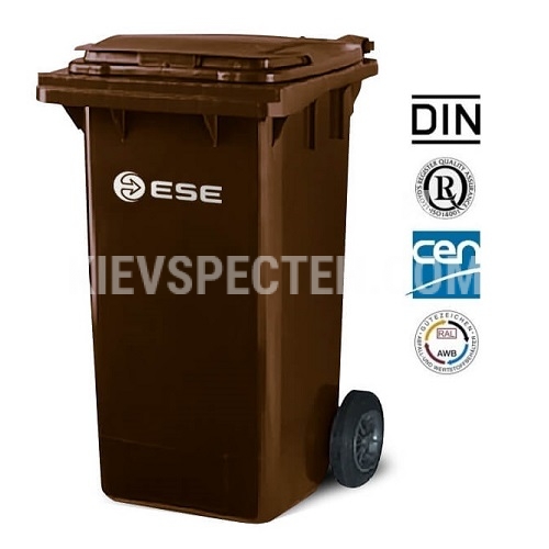 Євроконтейнер пластиковий ESE, 240 л, коричневий