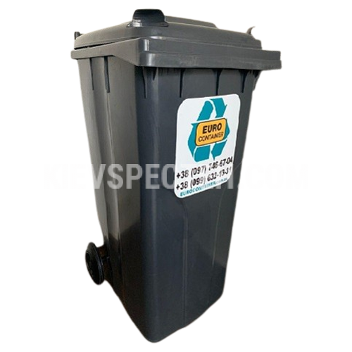 Евроконтейнер пластиковый Алеана V-240 л. черный