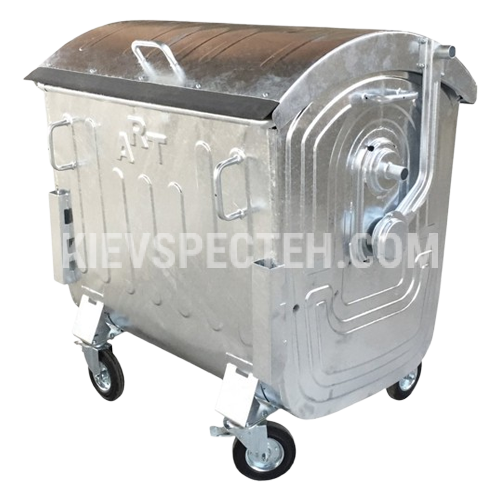Евроконтейнер оцинкованный со сферической крышкой V-1100 л. Евроконтейнер оцинкованный со сферической крышкой V-1100 л.