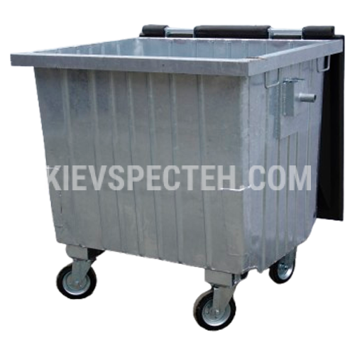 Оцинкованный мусорный контейнер V-1100 л.