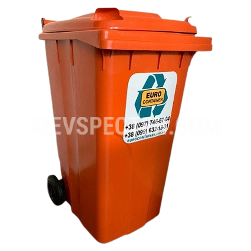 Евроконтейнер пластиковый Алеана V-240 л. оранжевый