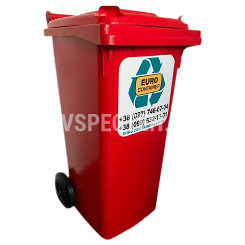 Евроконтейнер пластиковый Алеана V-120 л. красный Евроконтейнер пластиковый Алеана V-120 л. красный