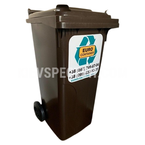 Евроконтейнер пластиковый Алеана V-120 л. коричневый Евроконтейнер пластиковый Алеана V-120 л. коричневый