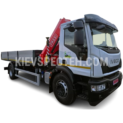 Бортовой грузовик IVECO Eurocargo ML180E28-E5 с КМУ FASSI F135A.0.23