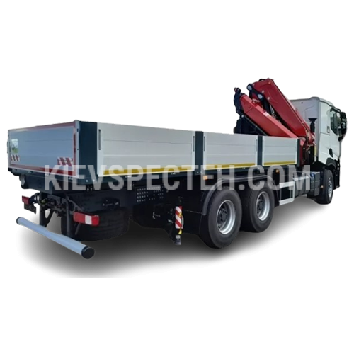 Бортовой автомобиль на базе RENAULT TRUCKS C P6X4 13L E5 из КМУ FASSI F365A.2.24