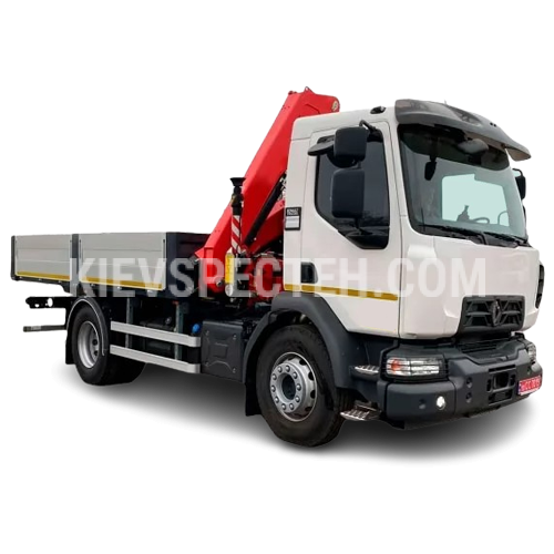 Бортовой автомобиль на базе RENAULT TRUCKS D18 из КМУ Fassi F135A.0.23