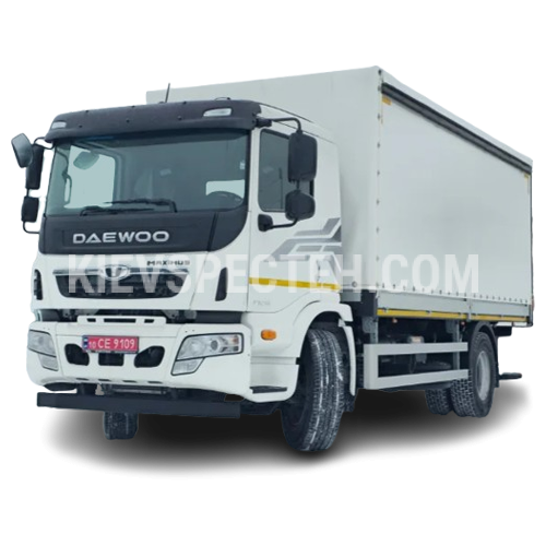Бортовой автомобиль Daewoo Maximus 4х2 с гидробортом Dhollandia