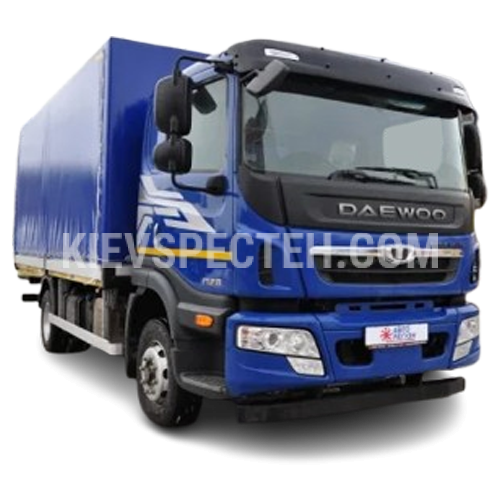 Бортовой тентованный автомобиль на шасси Daewoo Maximus 4х2