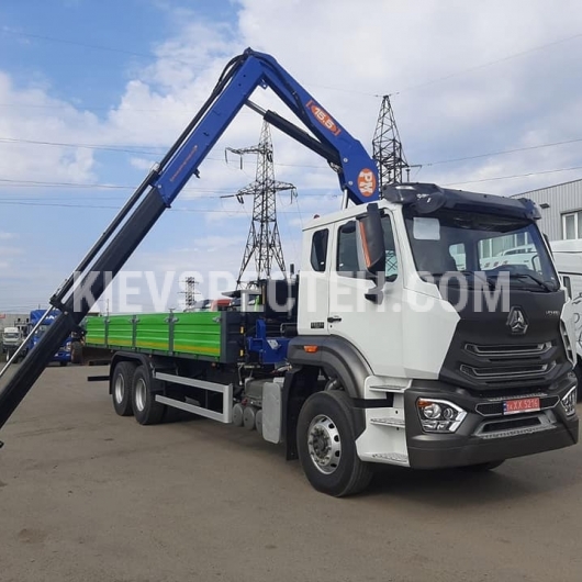 Бортовой автомобиль Sinotruk Hohan N7G400 + КМУ PM 15.5