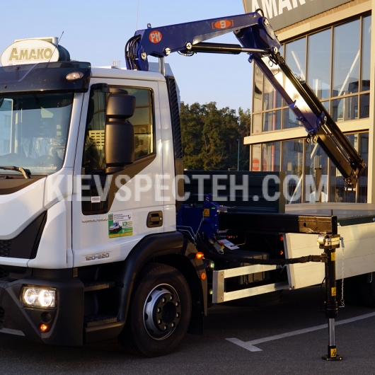 Бортовой автомобиль ТК-I-КМ-9024 с КМУ PM 9024 на базе IVECO Eurocargo ML120E22