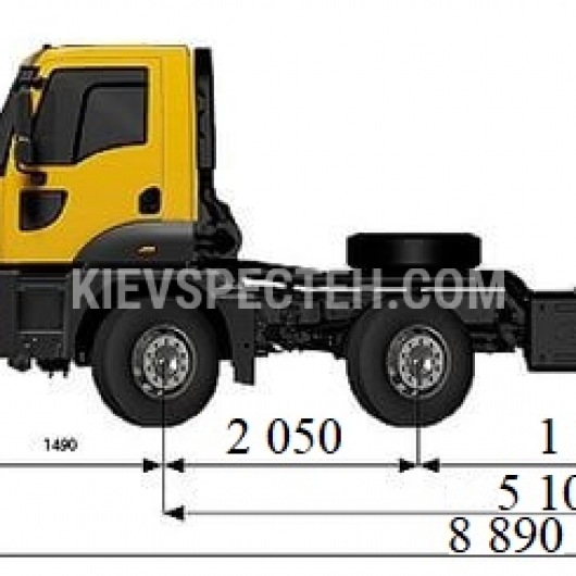 Ford Trucks 4142D DC (самоскидне шасі) креслення