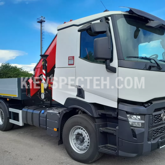 Бортовой автомобиль на базе RENAULT TRUCKS C P6X4 13L E5 из КМУ FASSI F365A.2.24