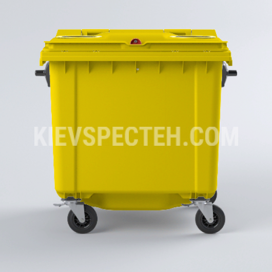 Евроконтейнер для раздельного сбора мусора V-1100 л. желтый