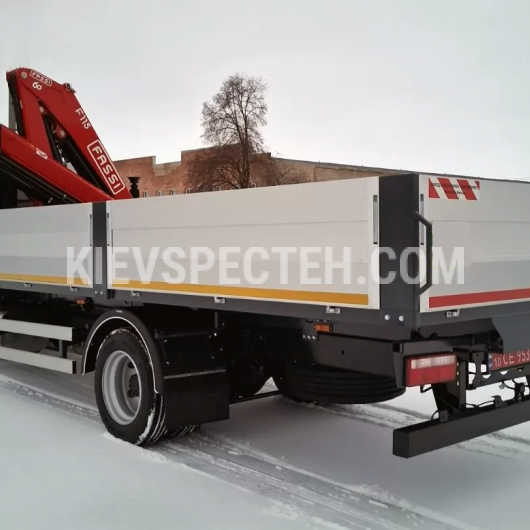 Бортовой автомобиль ТК-FAW-KM-115 на базе FAW CA1121 с КМУ FASSI F115A.0.23