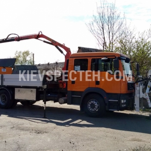 Бортовой автомобиль MAN TGM 18.290 + КМУ Palfinger PK6500 + фрезер Stehr SKF 950B