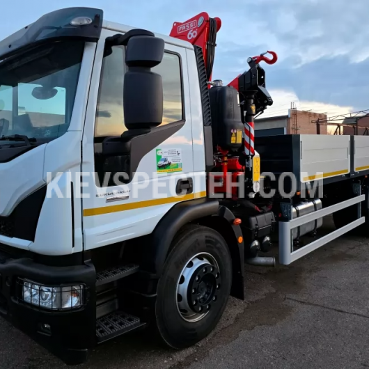 Бортовой грузовик IVECO Eurocargo ML180E28-E5 с КМУ FASSI F135A.0.23