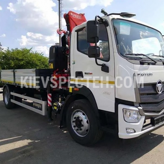 Бортовий автомобіль з КМУ Fassi F155 A 0.23 на шасі FOTON AUMAN BJ 1186 4х2