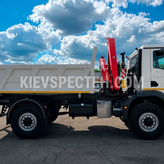 Бортовой самосвал MAN TGM 18.290 из КМУ FASSI F135A