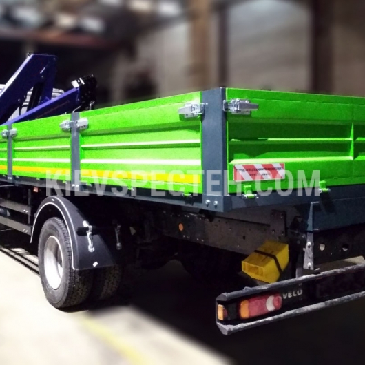 Бортова вантажівка Iveco EuroCargo ML 120Е  з КМУ Fassi F 115 A.0.21 4х2