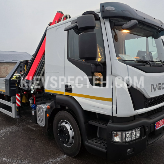 Бортовой грузовик-эвакуатор IVECO Eurocargo ML140E28 с КМУ FASSI F130AT