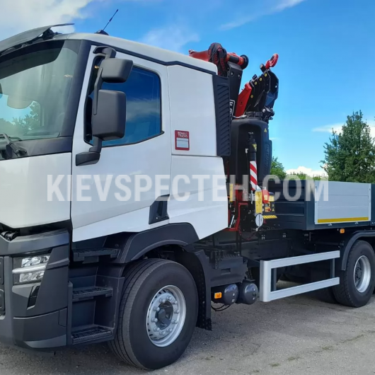 Бортовой автомобиль на базе RENAULT TRUCKS C P6X4 13L E5 из КМУ FASSI F365A.2.24
