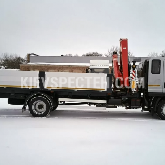 Бортовой автомобиль ТК-FAW-KM-115 на базе FAW CA1121 с КМУ FASSI F115A.0.23