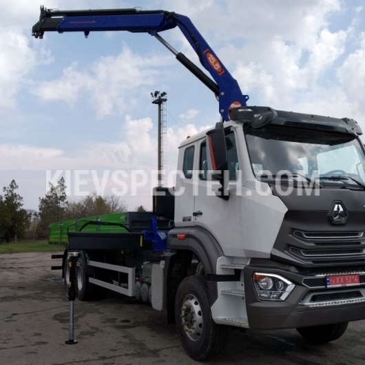 Бортовой автомобиль Sinotruk Hohan N7G400 + КМУ PM 15.5