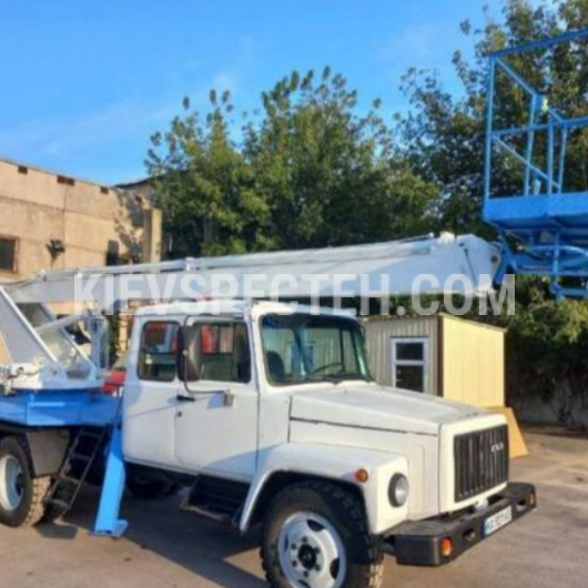 Автопідйомник 17 м на базі шасі Газ 3307 дубль кабіна