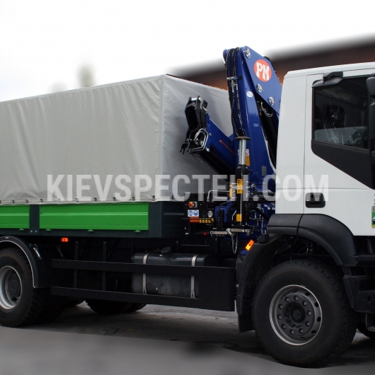 Бортовой автомобиль на шасси IVECO Trakker AD380T36 6x4 КМУ PM 15.5