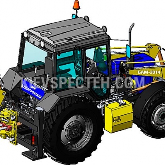 Экскаватор-погрузчик БАМ-2014 на базе трактора МТЗ-82.1