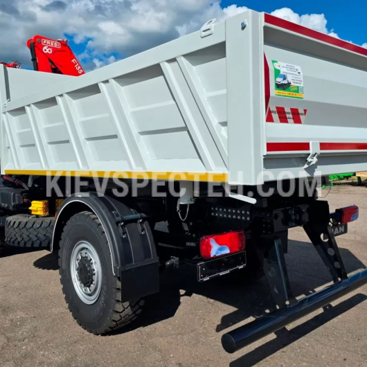Бортовой самосвал MAN TGM 18.290 из КМУ FASSI F135A